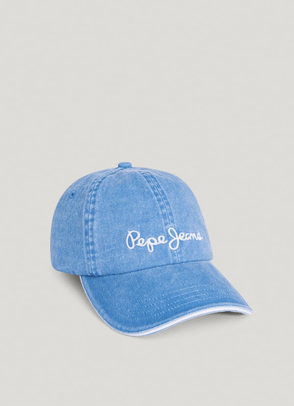 Pepe Jeans Gorra Denim Con Logo Bordado