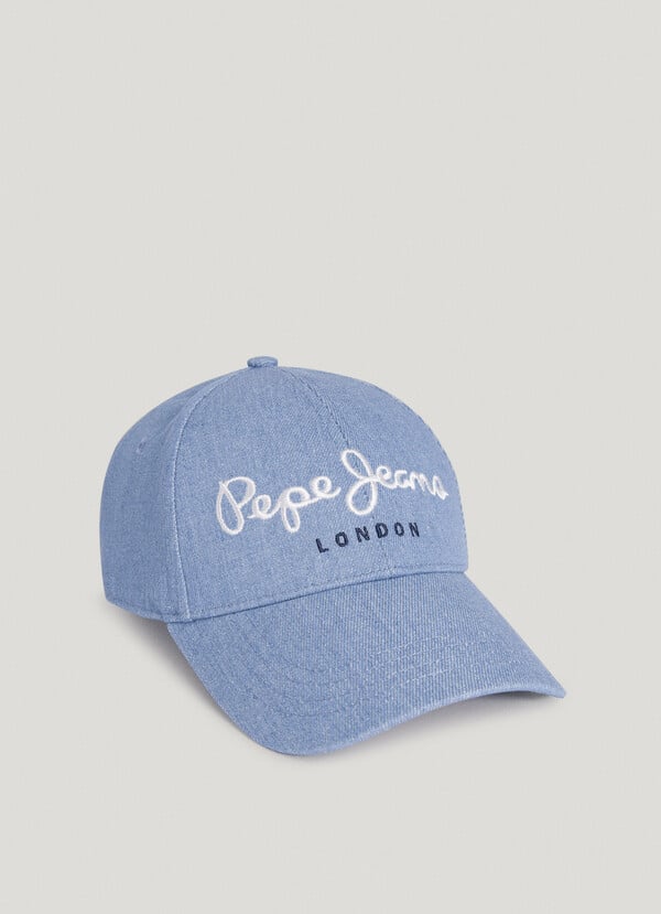 Pepe Jeans Gorra Denim Con Logo Bordado