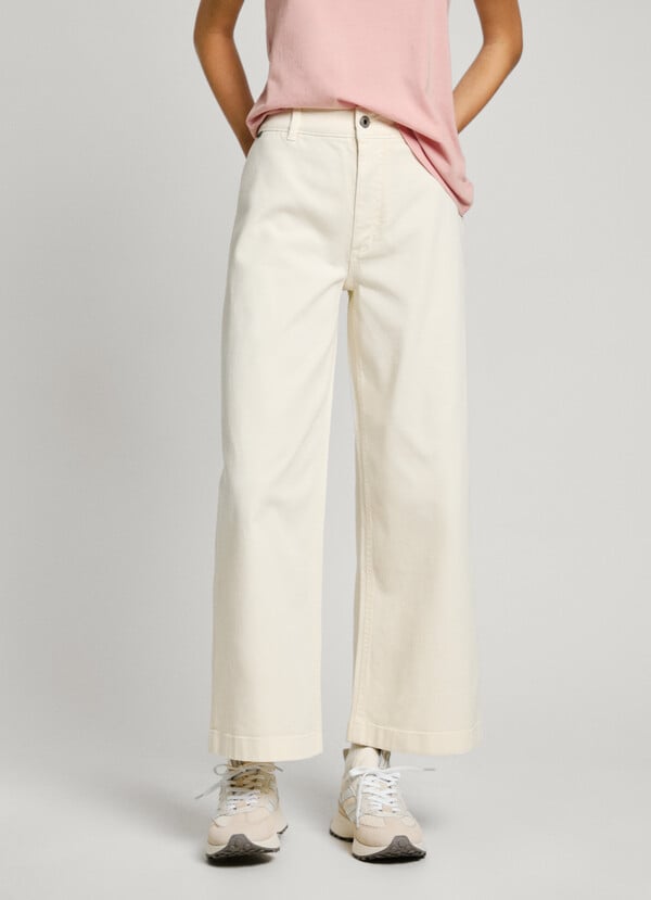 Pepe Jeans Jeans Fit Culotte Y Tiro Alto - Tania