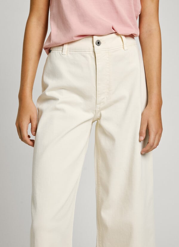Pepe Jeans Jeans Fit Culotte Y Tiro Alto - Tania