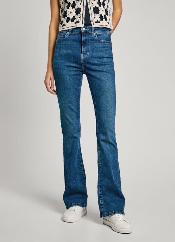 Pepe Jeans Jeans Fit Flare Y Tiro Alto - Dion