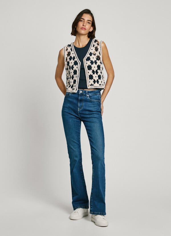 Pepe Jeans jeans fit flare y tiro alto - dion