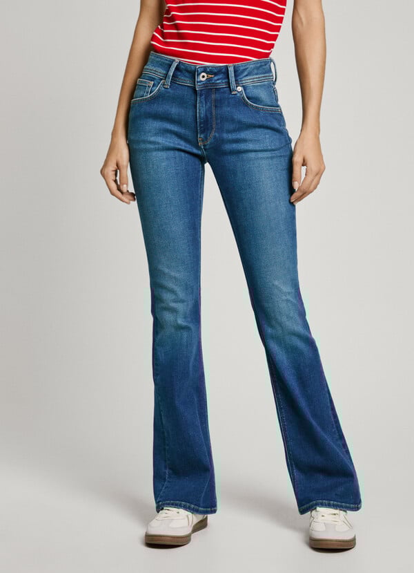Pepe Jeans Jeans Fit Flare Y Tiro Bajo - Pimlico