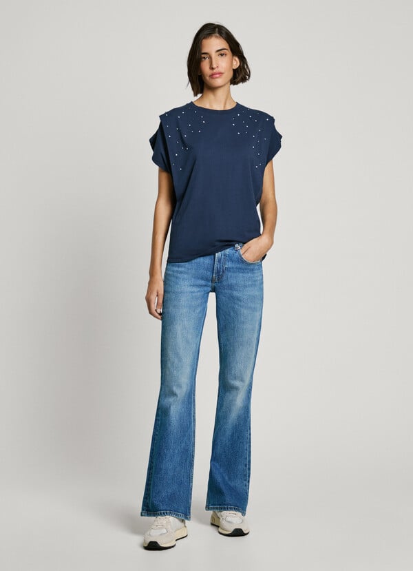Pepe Jeans jeans fit flare y tiro medio - venus