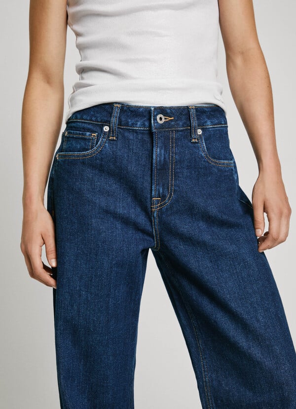 Pepe Jeans Jeans Fit Loose Y Tiro Alto - Hazel