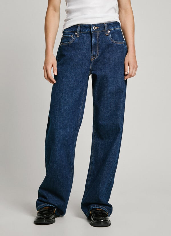 Pepe Jeans Jeans Fit Loose Y Tiro Alto - Hazel