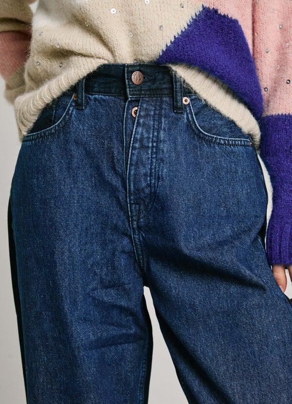 Pepe Jeans Jeans Fit Loose Y Tiro Alto - Mix