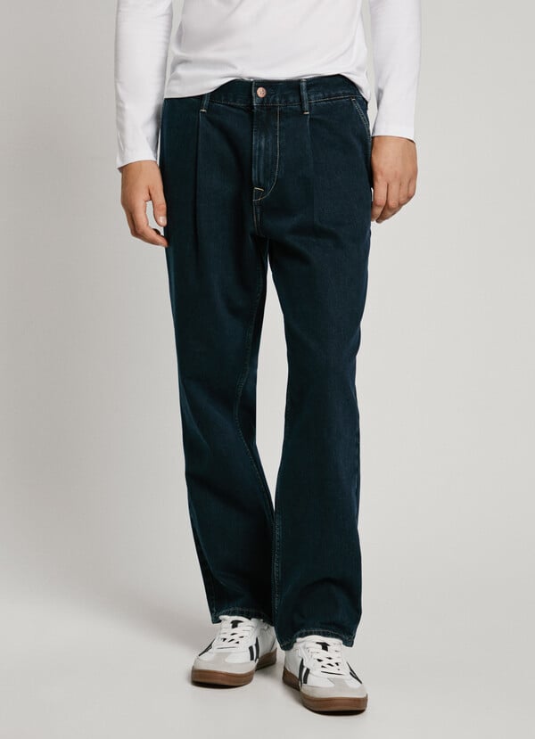 Pepe Jeans Jeans Fit Loose Y Tiro Caído - Ink