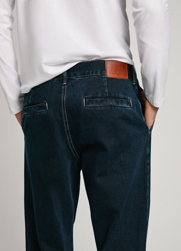 Pepe Jeans Jeans Fit Loose Y Tiro Caído - Ink