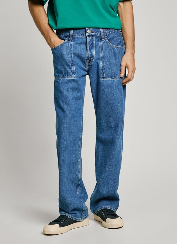 Pepe Jeans Jeans Fit Loose Y Tiro Regular - Reverse