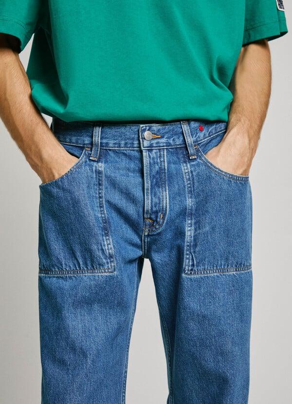 Pepe Jeans Jeans Fit Loose Y Tiro Regular - Reverse