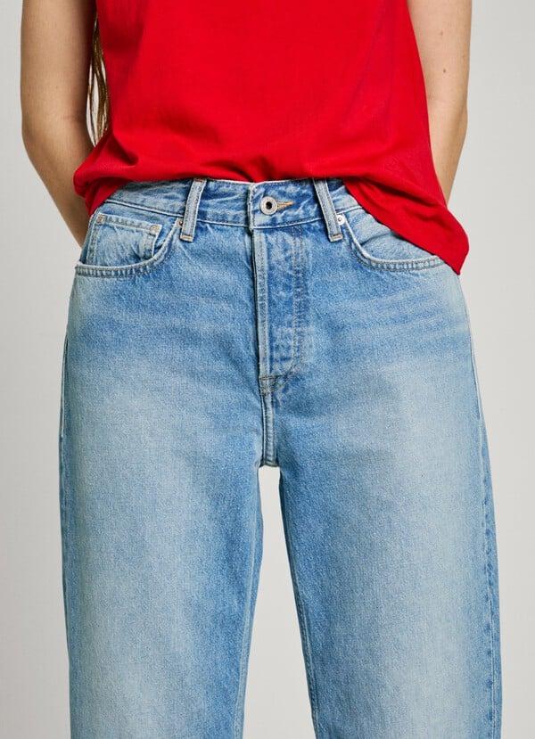Pepe Jeans Jeans Fit Recto Y Tiro Alto - Robyn