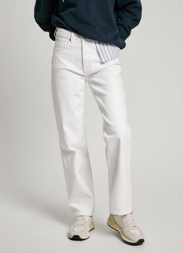 Pepe Jeans Jeans Fit Recto Y Tiro Alto - Robyn