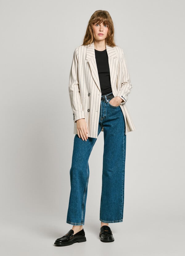 Pepe Jeans jeans fit recto y tiro alto - robyn