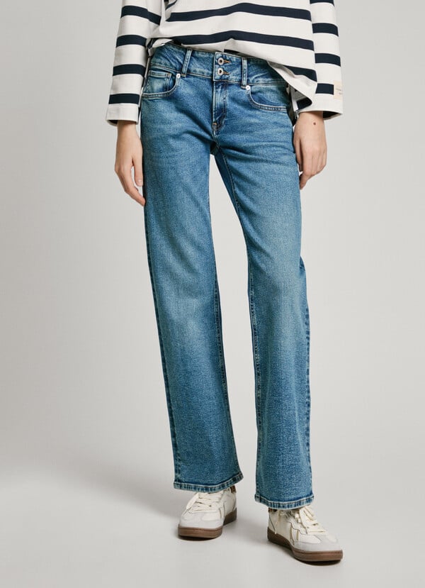 Pepe Jeans Jeans Fit Recto Y Tiro Bajo - Venus