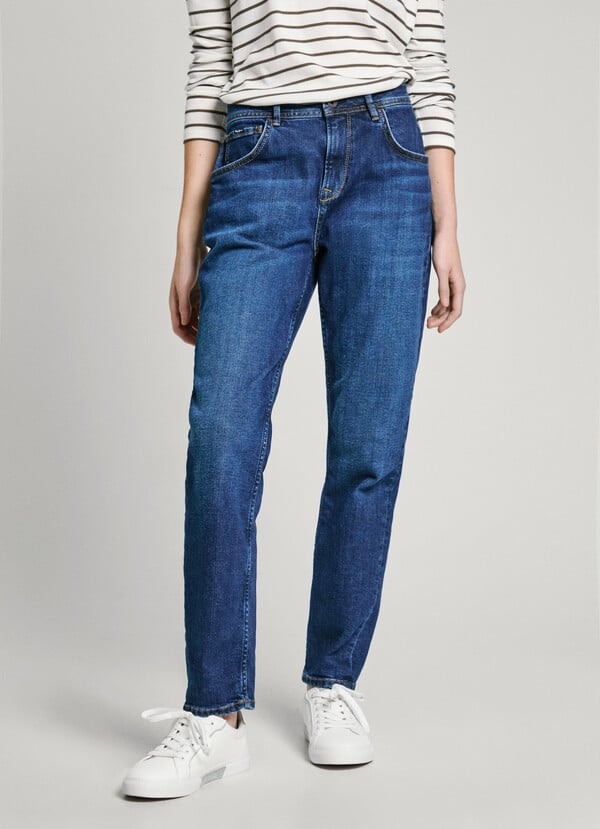 Pepe Jeans Jeans Fit Relaxed Y Tiro Alto - Violet