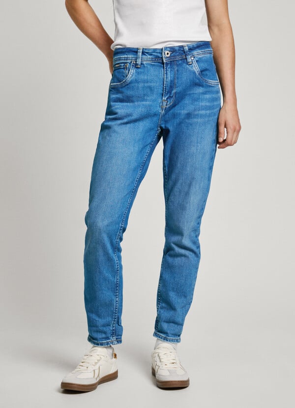 Pepe Jeans Jeans Fit Relaxed Y Tiro Alto - Violet