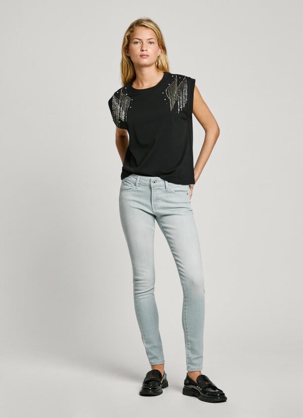 Pepe Jeans jeans fit skinny y tiro bajo - soho