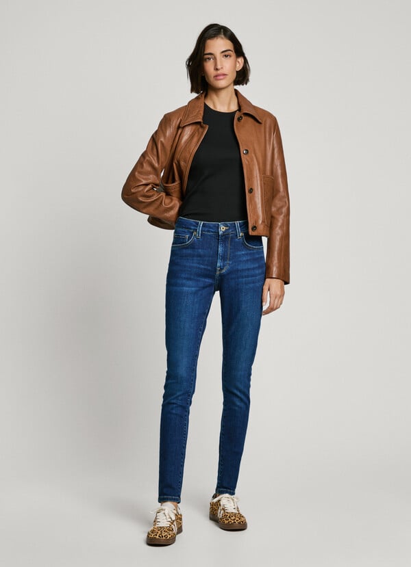 Pepe Jeans jeans fit skinny y tiro medio - regent