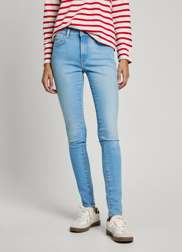Pepe Jeans Jeans Fit Skinny Y Tiro Medio - Regent