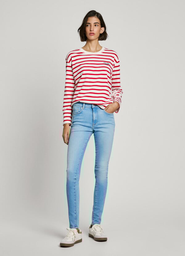 Pepe Jeans jeans fit skinny y tiro medio - regent