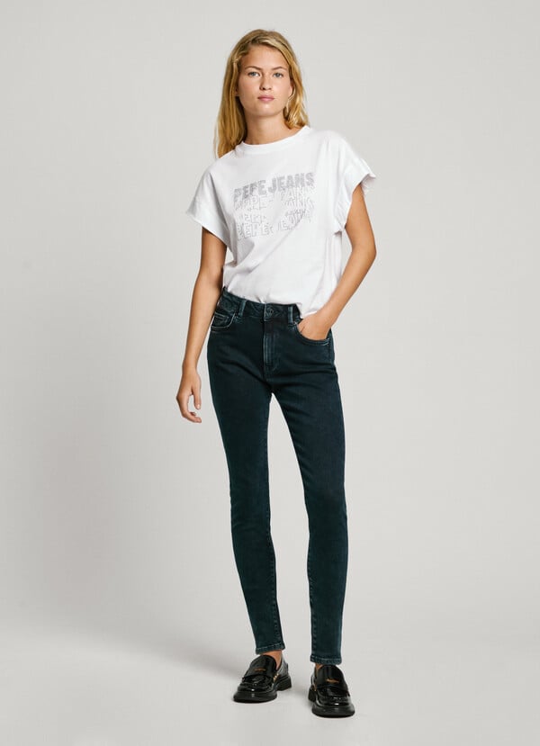 Pepe Jeans jeans fit skinny y tiro medio - regent