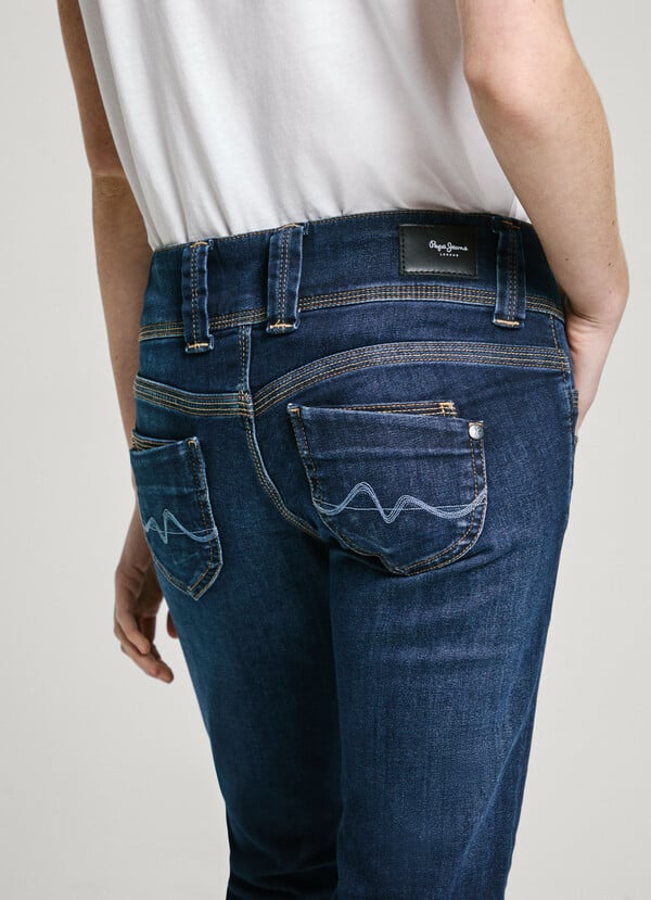 Pepe Jeans Jeans Fit Slim Y Tiro Bajo - Venus