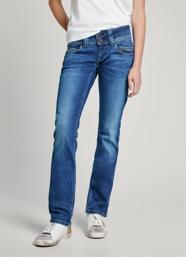Pepe Jeans Jeans Fit Slim Y Tiro Bajo - Venus