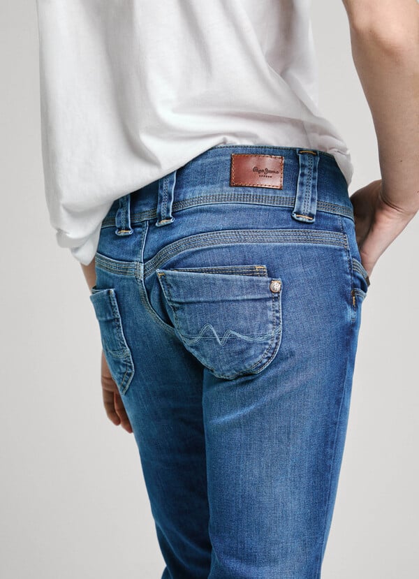 Pepe Jeans Jeans Fit Slim Y Tiro Bajo - Venus