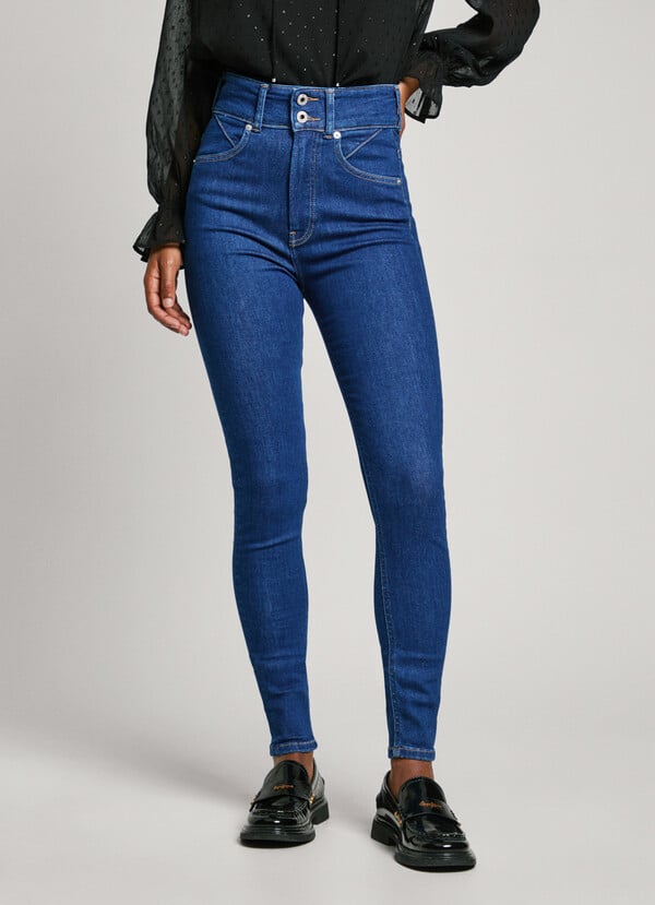 Pepe Jeans Jeans Fit Super Skinny Y Tiro Alto