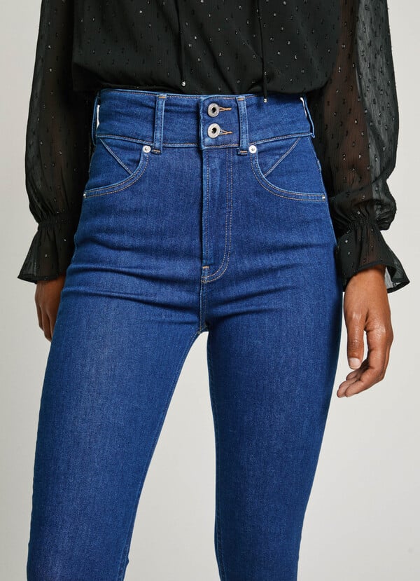 Pepe Jeans Jeans Fit Super Skinny Y Tiro Alto