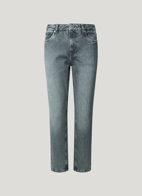 Pepe Jeans Jeans Fit Taper Y Tiro Alto - Violet