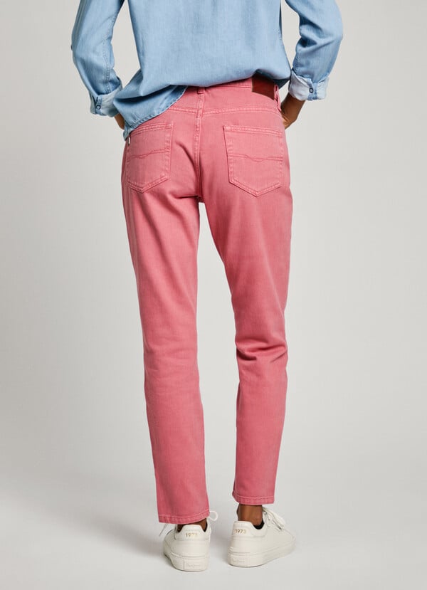 Pepe Jeans Jeans Fit Taper Y Tiro Alto - Violet