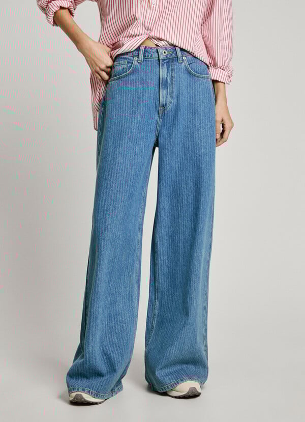 Pepe Jeans Jeans Fit Wide Y Tiro Alto - Jaimy