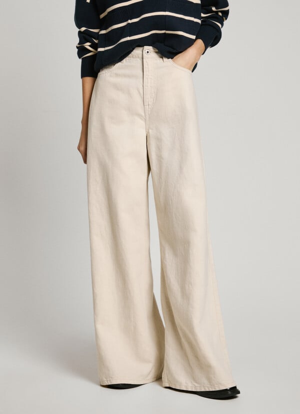 Pepe Jeans Jeans Fit Wide Y Tiro Alto - Jaimy