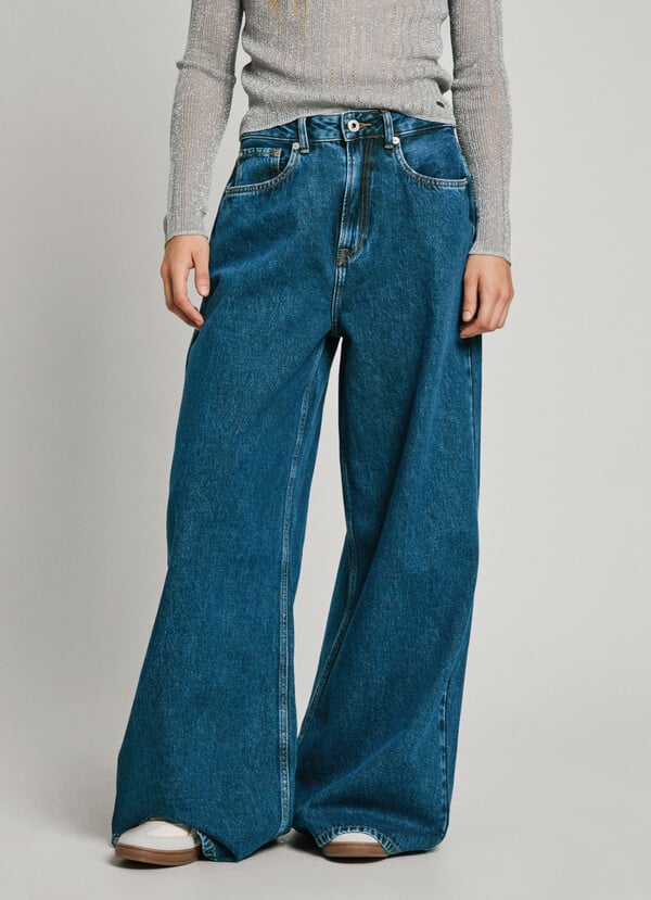 Pepe Jeans Jeans Fit Wide Y Tiro Alto - Jaimy