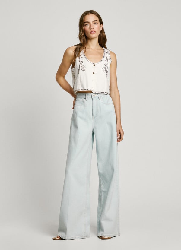 Pepe Jeans jeans fit wide y tiro alto - jaimy