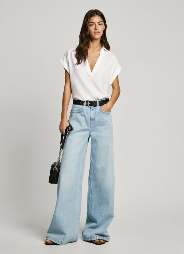 Pepe Jeans jeans fit wide y tiro medio