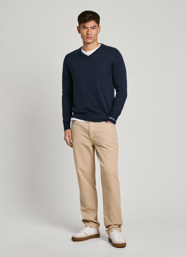 Pepe Jeans Jersey Cuello Pico Fit Regular