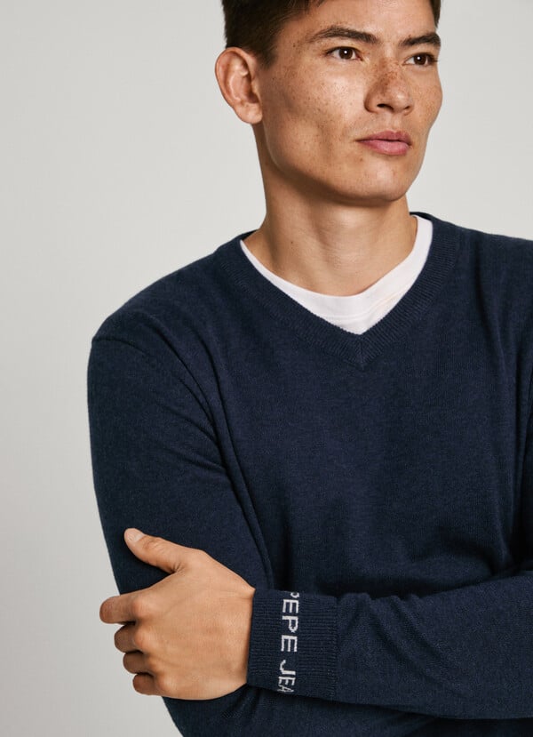 Pepe Jeans Jersey Cuello Pico Fit Regular