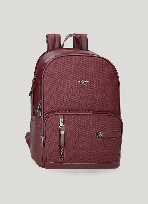 Pepe Jeans mochila portátil estampado espiga