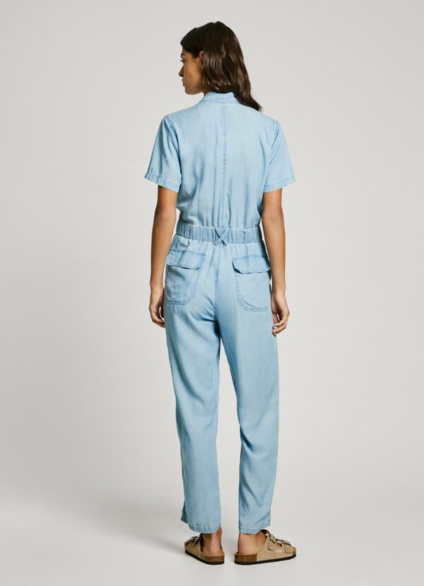 Pepe Jeans Mono Largo Denim Cuello Camisero