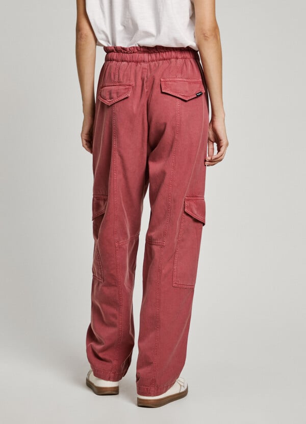 Pepe Jeans Pantalón Cargo Teñido En Prenda