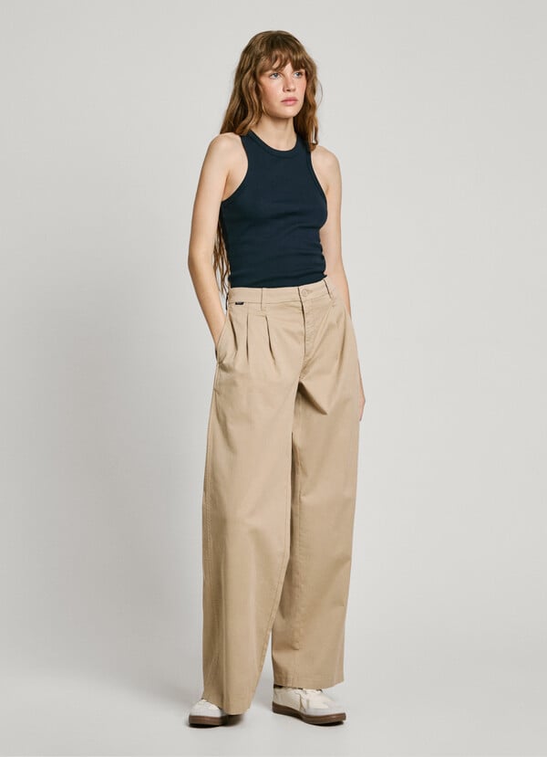 Pepe Jeans pantalón chino pierna ancha