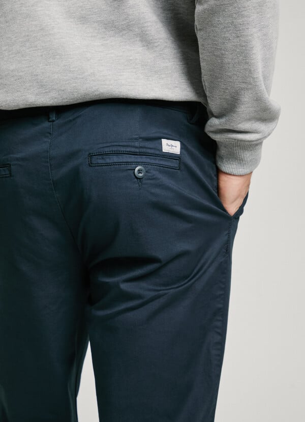 Pepe Jeans Pantalón Chino Popelín Fit Slim