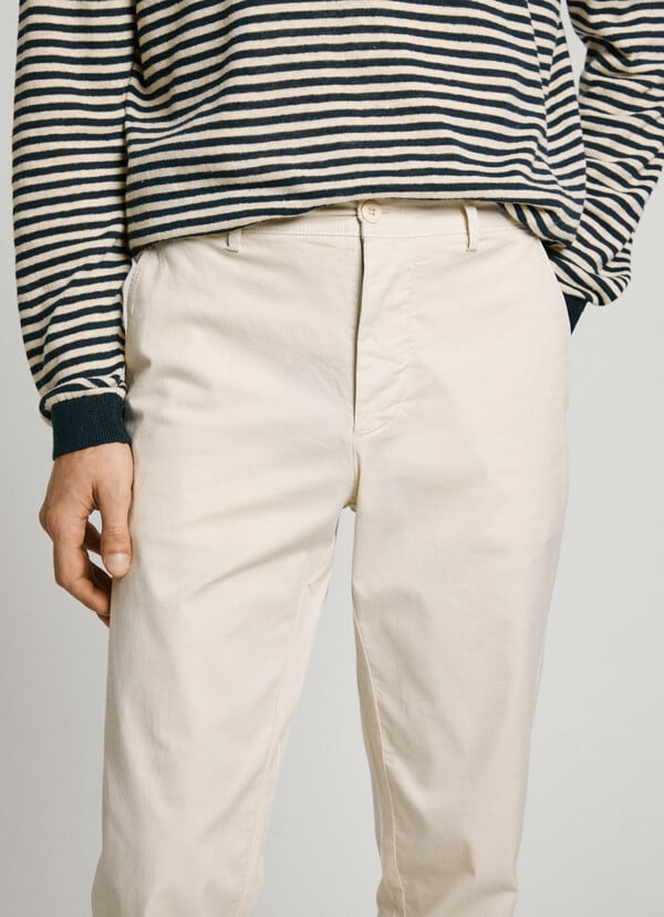 Pepe Jeans Pantalón Chino Popelín Fit Slim