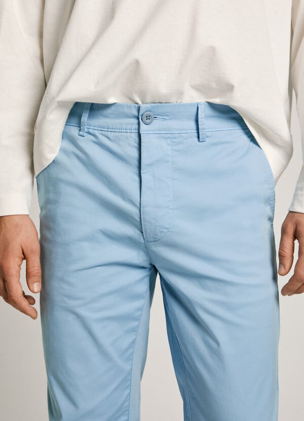 Pepe Jeans Pantalón Chino Popelín Fit Slim