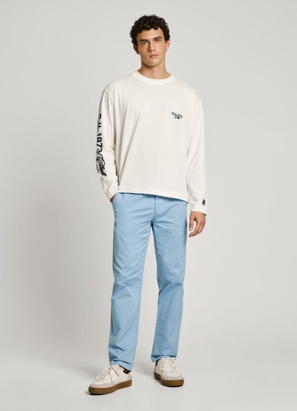 Pepe Jeans pantalón chino popelín fit slim