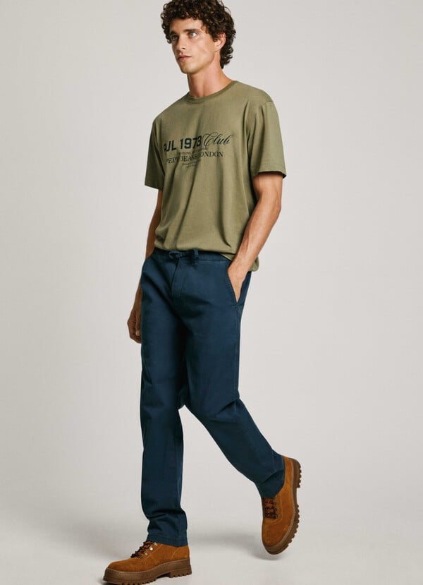 Pepe Jeans pantalón chino tejido elástico