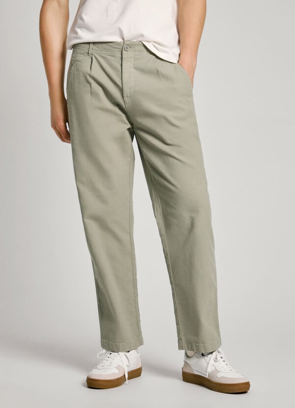 Pepe Jeans Pantalón Lona Fit Relaxed